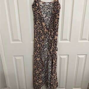 Tavik Leopard Print Dress - Pink and Black
